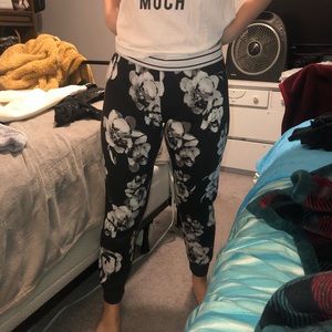Floral joggers